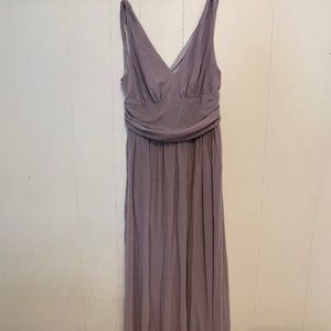 Lavender chiffon maxi dress